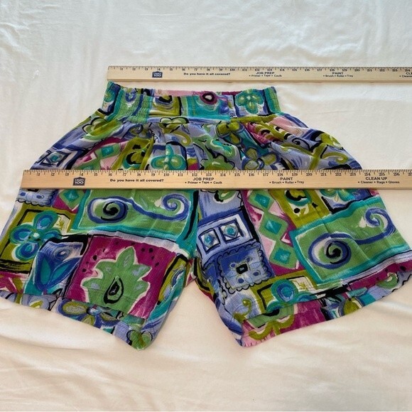 Ki Ko Mo Skort Blue Pink Black Lightweight Mini Pockets Y2K Whimsical Size M - Picture 6 of 10